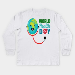 world health day 2020 Kids Long Sleeve T-Shirt